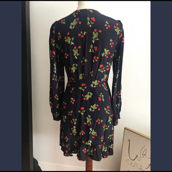 ASTR The Label Navy Print Skater Dress M NWT - Picture 2 of 4